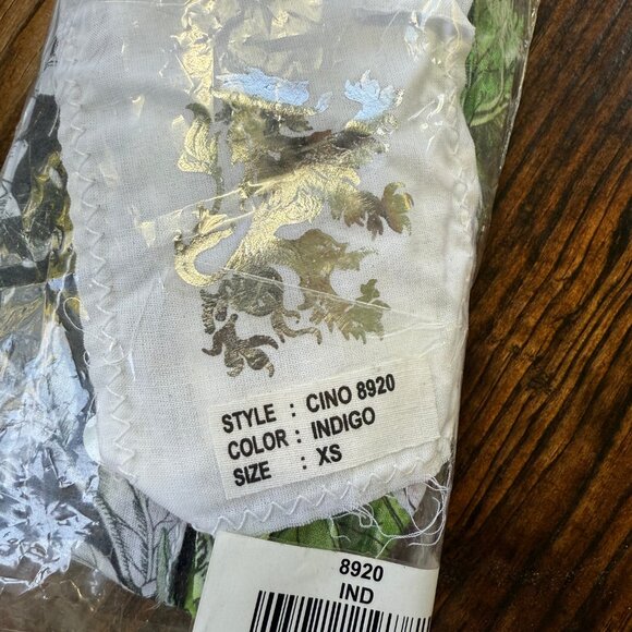 CINO - NWT - MANZANILLO INDIGO BUTTON DOWN BOYFRIEND SHIRT - Picture 3 of 4